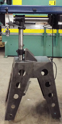 Radial arm drill stand